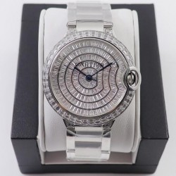 AF Ballon Bleu 42mm steel full diamond dial bracelet
