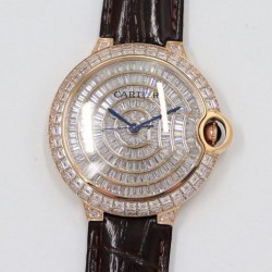 CF Ballon Bleu 42mm rose gold full diamond dial