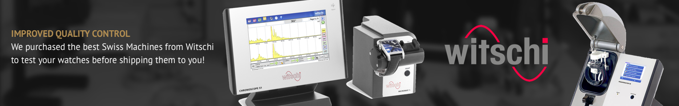 Witschi Swiss watch quality control equipment at our factory